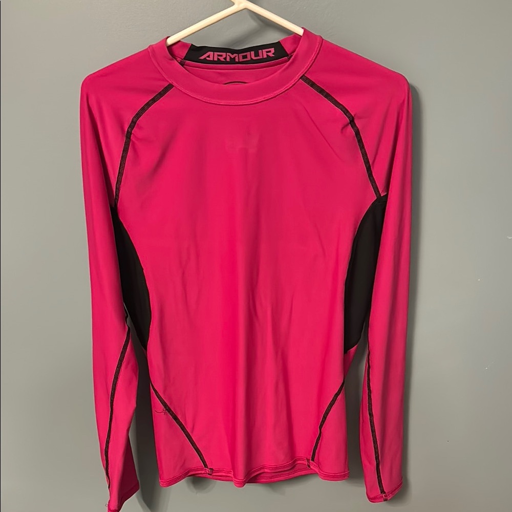Under Armour Pink Long Sleeve Athletic Top